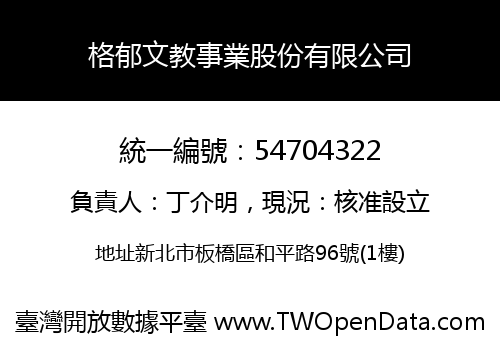 格郁文教事業股份有限公司