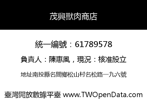 茂興獸肉商店
