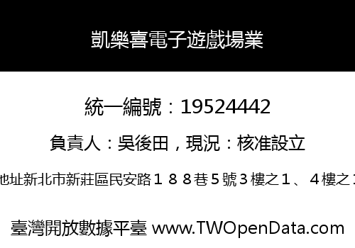 凱樂喜電子遊戲場業