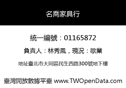 名喬家具行