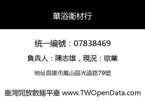 華浴衛材行