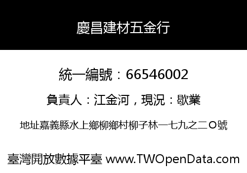 慶昌建材五金行