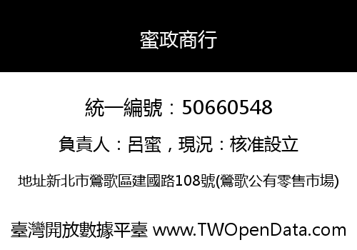 蜜政商行