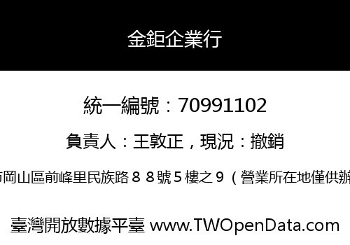金鉅企業行