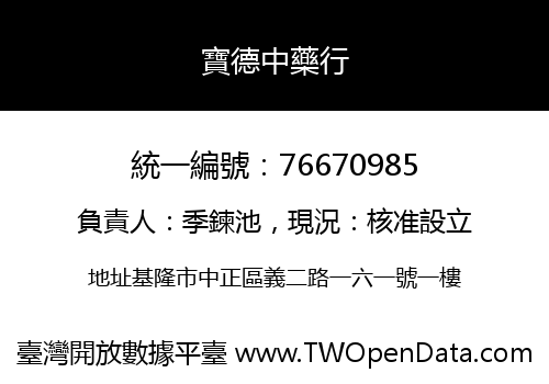 寶德中藥行