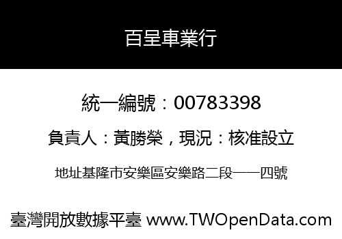 百呈車業行
