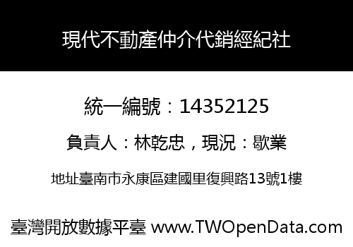 現代不動產仲介代銷經紀社