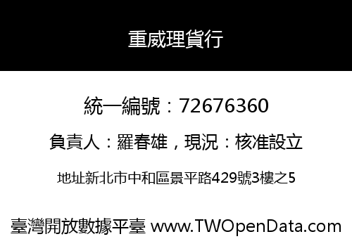 重威理貨行