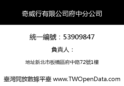 奇威行有限公司府中分公司
