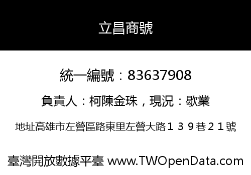 立昌商號