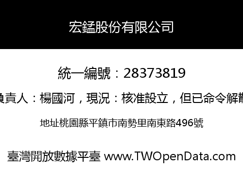 宏錳股份有限公司