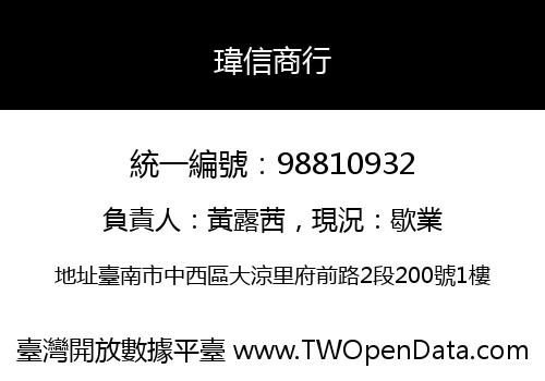 瑋信商行