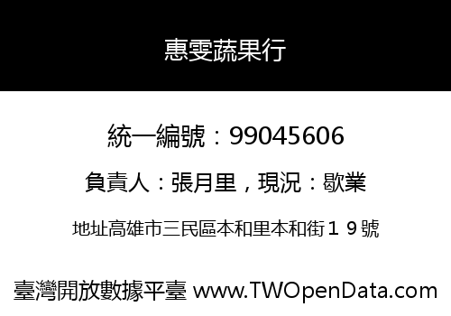 惠雯蔬果行