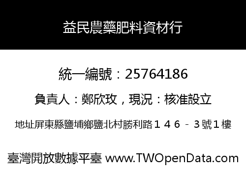 益民農藥肥料資材行