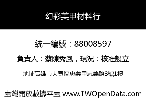 幻彩美甲材料行