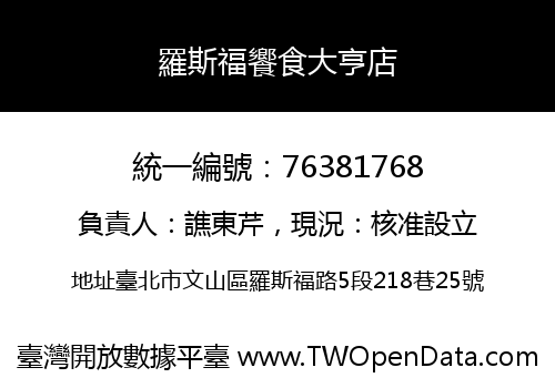 羅斯福饗食大亨店
