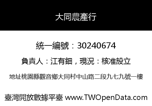 大同農產行