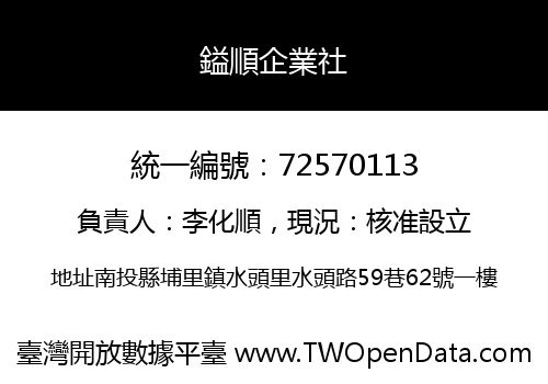 鎰順企業社