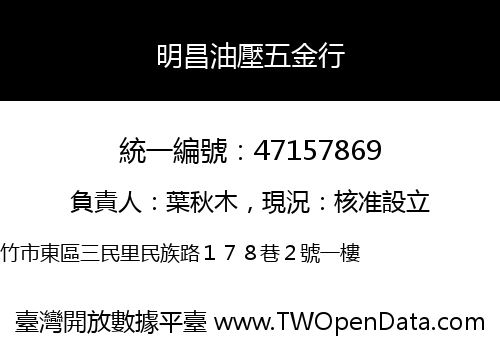 明昌油壓五金行
