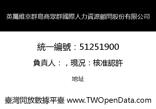 英屬維京群島商眾群國際人力資源顧問股份有限公司