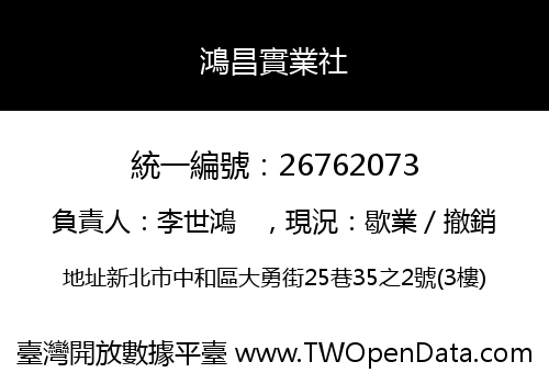 鴻昌實業社