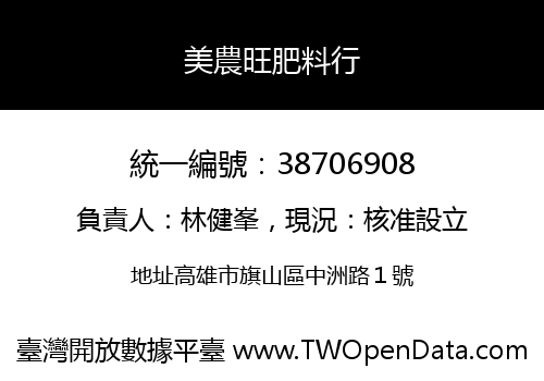 美農旺肥料行