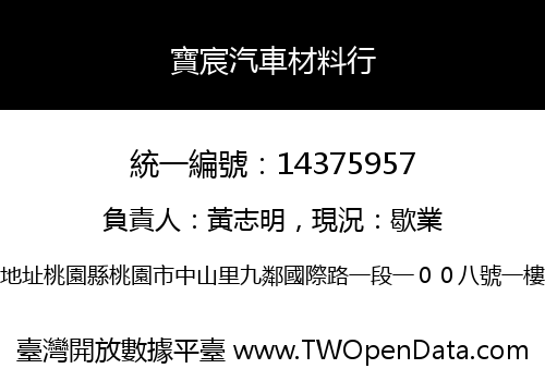 寶宸汽車材料行