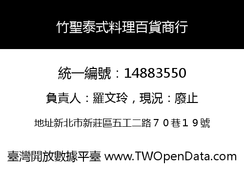 竹聖泰式料理百貨商行