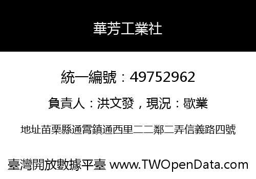 華芳工業社