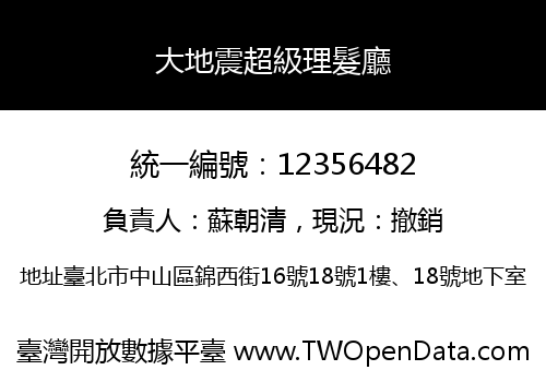 大地震超級理髮廳