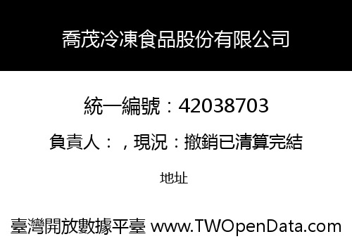 喬茂冷凍食品股份有限公司