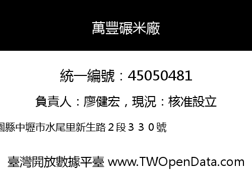 萬豐碾米廠