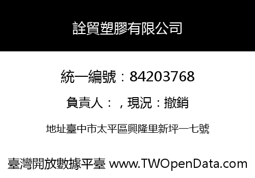 詮貿塑膠有限公司