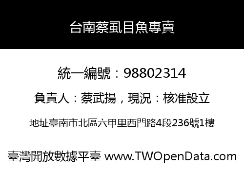 台南蔡虱目魚專賣