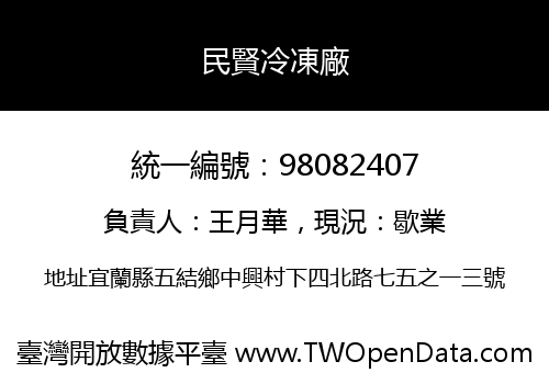 民賢冷凍廠