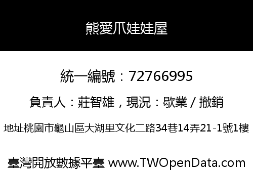 熊愛爪娃娃屋