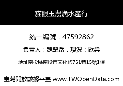 貓眼玉農漁水產行