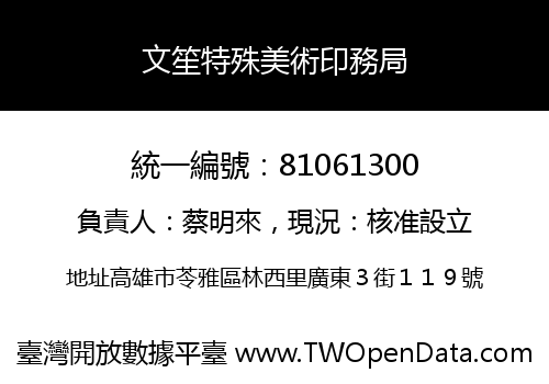 文笙特殊美術印務局