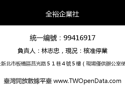 全裕企業社