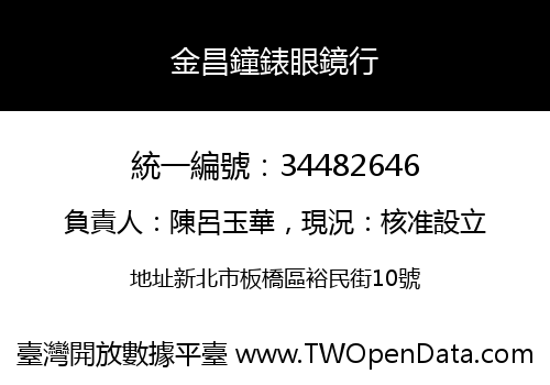 金昌鐘錶眼鏡行