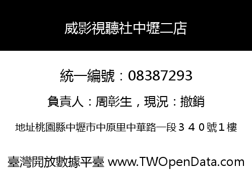 威影視聽社中壢二店