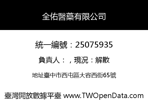 全佑醫藥有限公司