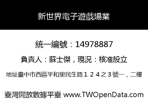 新世界電子遊戲場業