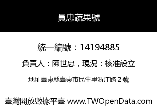 員忠蔬果號