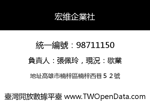 宏維企業社