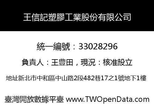 王信記塑膠工業股份有限公司