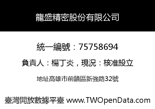 龍盛精密股份有限公司