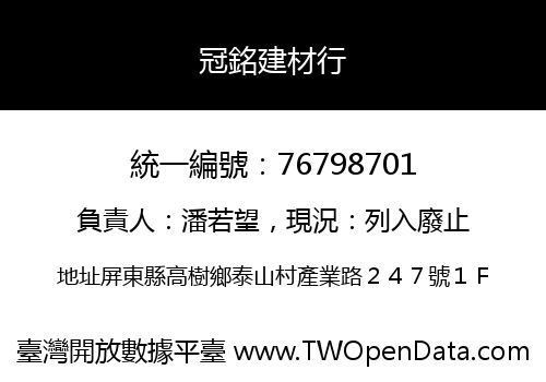 冠銘建材行