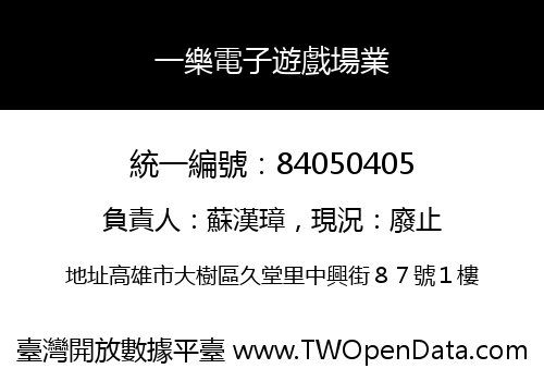 一樂電子遊戲場業
