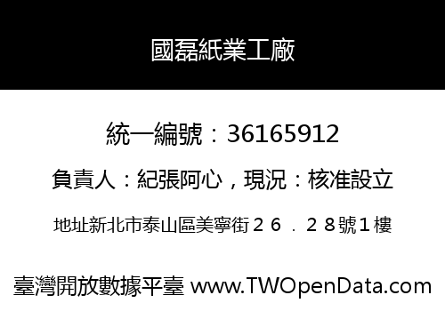 國磊紙業工廠